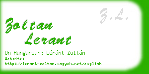 zoltan lerant business card